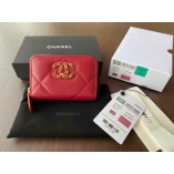 Chanle 19 Series Small Wallet (Red)