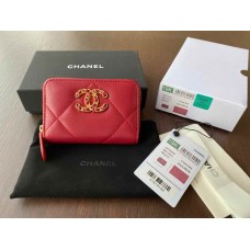 Chanle 19 Series Small Wallet (Red)