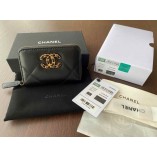 Chanle 19 Series Small Wallet (Black)