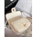 Chanle Pearl Chain CF Lambskin (White,21cm)