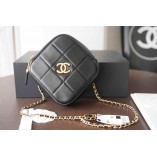 Chanle Dimond Bag(Black,20cm)