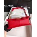 Chanle Medium Leboy  Handbag & Grained Calfskin (Light Red,Golden, 25cm)