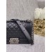 Chanle Mini Leboy  Handbag & Calfskin (Black,Silver Hardware, 20cm)