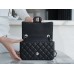 [TOP QUALITY] Chanle Classic Flap Caviarleather (Black,Sliver, 20cm)