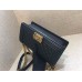 Chanle Medium Leboy  Handbag & Grained Calfskin (Black, Aged Gold-Tone Metal , 25cm)