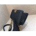 Chanle Medium Leboy  Handbag & Grained Calfskin (Black, Aged Gold-Tone Metal , 25cm)