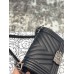 Chanle Mini Leboy  Handbag & Calfskin  (Black,Sliver, 20cm)