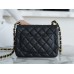 [TOP QUALITY] Chanle Classic Flap Caviarleather (Black,Golden, 17cm)