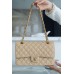 Chanle Classic Flap Caviarleather (Apricot,Golden, 25cm)