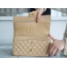 Chanle Classic Flap Caviarleather (Apricot,Golden, 25cm)