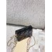 Lady Dion Chain Purse with Lambskin(13.5CM)