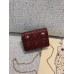 Lady Dion Chain Purse with Lambskin(13.5CM)