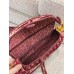 Dion Red Velour Saddle Bag(Strap needs extra purchase)(25.5CM)