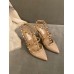 VALENTI CLASSIC HIGH HEEL SHOES (NUDE AND PATENT BRIGHT LEATHER)