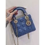 Mini Cannage Lambskin Lady Dion Bag (17CM)