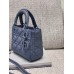 Mini Cannage Ultramatte Calfskin Lady Dion Bag(17CM)