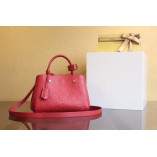 LU MONTAIGNE BB BAG with Monogram Empreinte Red Leather(29CM)