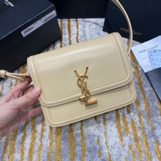 YSI SOLFERINO SMALL SATCHEL IN BOX SAINT LAURENT LEATHER(19CM)