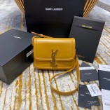 YSI SOLFERINO SMALL SATCHEL IN BOX SAINT LAURENT LEATHER(19CM)