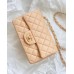A TOP Chanle Lambskin Classic Flap with Champagne hardware (20cm)