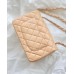 A TOP Chanle Lambskin Classic Flap with Champagne hardware (20cm)