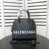 B@LENCIAGA SHELL TOP HANDLE BAG