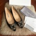 Manolo Hangisi Flats Black 