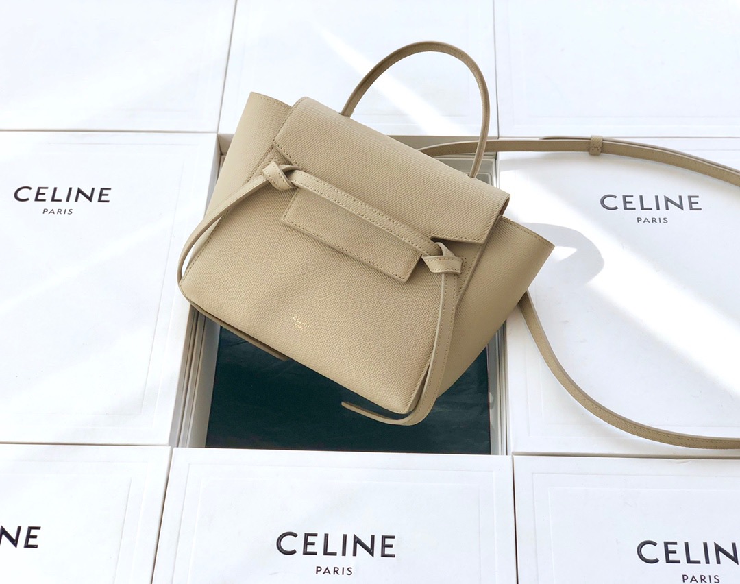 Celine Nano Belt Bag in Beige Calfskin – STYLISHTOP